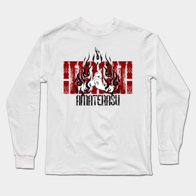 Itachi - Amaterasu Long Sleeve T-Shirt by Blackpumpkins